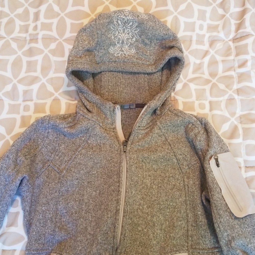Athleta knit and fleece hoody